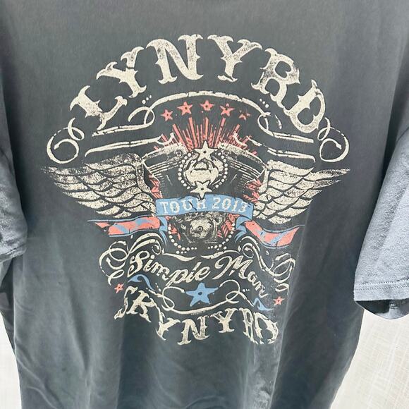 Lynyrd Skynyrd Y2K 2013 Retro Tour Tee Shirt- Men's Size Large - Picture 2 of 7